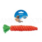 Hračka pro psa pletená bavlněná mrkev 20cm