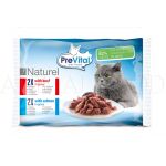 PreVital Cat kapsička - losos & hovězí v omáčce 4x85g