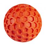 Hračka Gumový míček hexagon 8cm červená