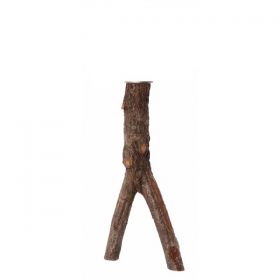 Dřevěné přírodní Y- bidlo 20cm