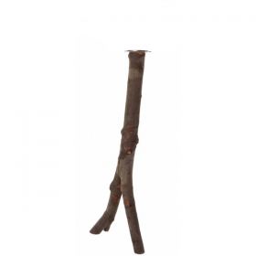 Dřevěné přírodní Y- bidlo 30cm