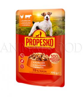 PROPESKO Dog kapsička - kuře & hovězí 100g