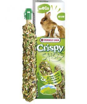 VERSELE-LAGA Crispy Sticks Rabbits - Guinea Pigs Green Meadow 140g
