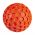 Hračka Gumový míček hexagon 8cm červená