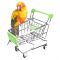 Hračka pro papoušky - Mini nákupní vozík